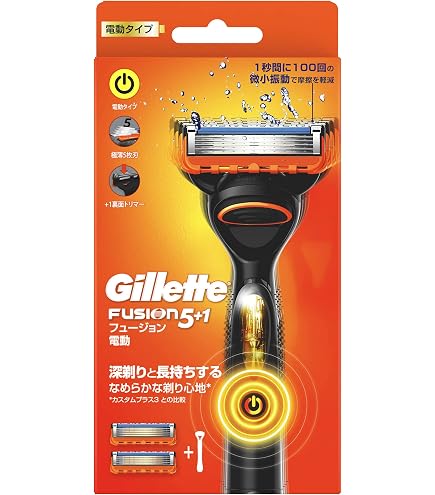Amazon.co.jp: ジレット Gillette フュージョン 電動タイプ 替刃12コ入